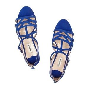Miu Miu Caged Leather Sandal